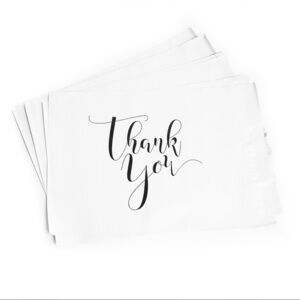 50 10x13 in Thank You mailing bags polymailers new